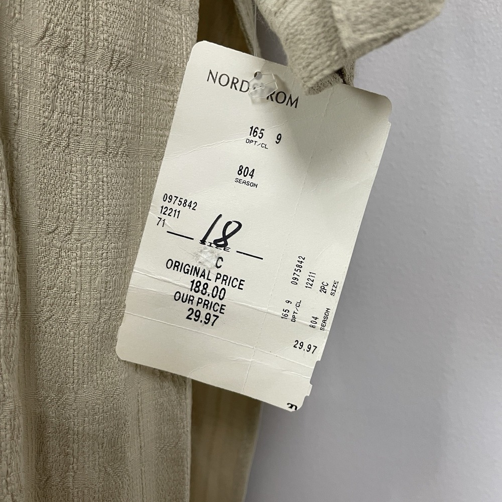 NWT VTG Wild Rose Duster Cardigan Maxi Dress Womens L/XL 18 Knitwear Button Slit - Picture 11 of 16